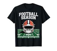 Fall Sports Season Helmet Gridiron Football Time Sports Day Camiseta