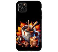 Fall Sweet Fall Coffee Mug with Walnuts Pancakes Cute Autumn Carcasa para iPhone 11 Pro MAX