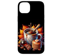 Fall Sweet Fall Coffee Mug with Walnuts Pancakes Cute Autumn Carcasa para iPhone 14 Plus