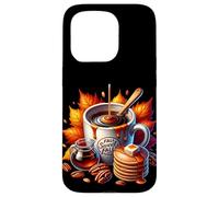Fall Sweet Fall Coffee Mug with Walnuts Pancakes Cute Autumn Carcasa para iPhone 15 Pro