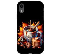 Fall Sweet Fall Coffee Mug with Walnuts Pancakes Cute Autumn Carcasa para iPhone XR