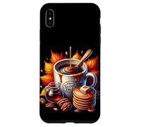 Fall Sweet Fall Coffee Mug with Walnuts Pancakes Cute Autumn Carcasa para iPhone XS MAX