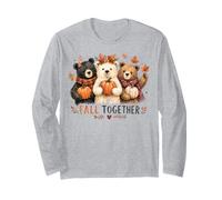 Fall Together Lindos Bears Pumpkin Autumn Woodland Family Manga Larga