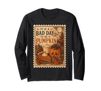 Fall Vibes Bad Day to Be a Pumpkin Manga Larga