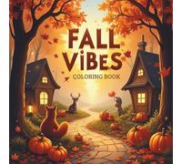 Fall vibes Coloring book: Stress-Relieving Autumn Designs for Adults and Kids - Pumpkins, Leaves, and Fall Magic
