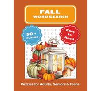 Fall Word Search Book: Word Search with Easy-to-Read Print | Autumn-Themed | 7.5 x 9.25 Inches, 110 Pages, 50+ Puzzles | A Great Gift for Vacations, Holidays, and Free Time