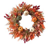 Fall Wreath - Pumpkin Harvest Decor | 18in Front Door Decoration