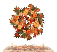 Fall Wreaths For Front Door - 20 Inch Realistic Artificial Harvest Decors