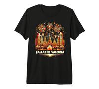 Fallas De Valencia 2024 Festival Fuegos Artificiales Recuerdo Fallas Camiseta Premium