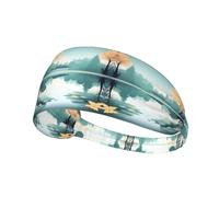 Fallen Leaves on a Tranquil Lake - Bandas elásticas antideslizantes que absorben el sudor para mujeres y hombres, diadema de entrenamiento para gimnasio, correr, yoga, tenis