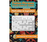 Fallen Phrases Puzzle Book for Adults (Also Known As Drop Quotes or Quote Falls): Movies & Pop Culture