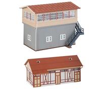 FALLER 120113 Estación 132X86X103MM + Almacén De Carga 128X93X62MM NUEVO OVP