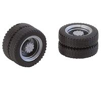 Faller 163103 2 Ruedas Completas (Gemelos) Neumáticos y Llantas NQ, Multicolor