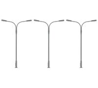 Faller 180120 - Lámpara LED para Maletero, Dos Brazos, luz Blanca fría, 3 Unidades, Ancho de vía H0