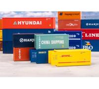 Faller 182057-20' Contenedor, Juego de 5 - Ancho de vía H0