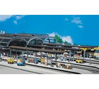 FALLER 2 Bahnsteige Modellbausatz mit 98 Einzelteilen 417 x 48 x 52/68 mm I Mode