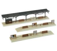 Faller 222124 N platform With decorative parts. Can be built consecutively sever