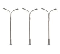 Faller 272121 - Luces de Calle LED Látigo Blanco Frío 3pcs - Vía N