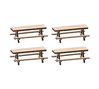 Faller- 4 Bancos de Picnic, Multicolor, Klein (180304)