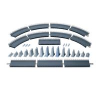 FALLER Auf- und Abfahrt kpl. Modellbausatz mit 123 Einzelteilen R=360 mm, 30° I
