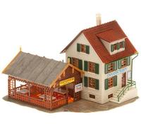 Faller 130269 Village Inn w/bandstand HO Scale Building Kit construcción, Color Blanco, M (F130269)