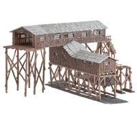 Faller - Edificio Industrial de modelismo ferroviario (10.6x20x18.5 cm)
