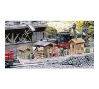 Faller 222177 Trackside Shanties 3/ N Scale Building Kit construcción, Color Blanco, Talla única (F222177)