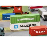 Faller FA 180846 40' Hi-Cube Container Evergreen Modellbausatz (Importación USA)