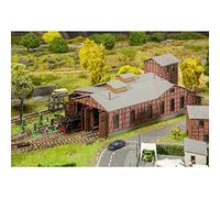 FALLER 222113 Depot Set Engine Shed N Scale Building Kit Ferrocarril BW Lokschuppen, Color sin indicación, Grande
