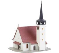 FALLER 232314 Church w/Pointed Roof N Scale Building Kit Iglesia con Techo Inclinado, Color no Aplica, Talla única