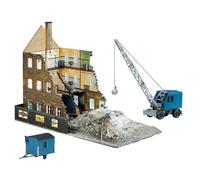 Faller H0 130466 Casa de Demolición con Excavadora, Ep. II, Patinada Kit