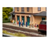 Faller FA180237 Juego de Figuras con Efecto de Sonido Personal ferroviario & Schaffnerpfiff