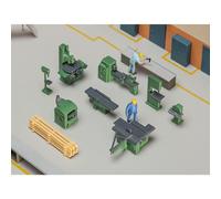 FALLER FA 180455 Workshop Furnishings Scenery and Accessories - Kit de construcción, Color Verde