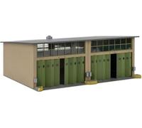 Faller- Militar Salón de reparación, Color Verde (29362)