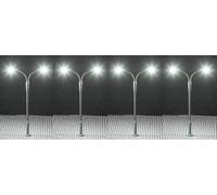 FALLER N 272221 4 LED Farola Peitschenleuten Altura 65mm Nuevo Emb. Orig. Escala