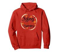 Falling For Speech Therapy - Regalo temático de otoño Sudadera con Capucha, Unisex para Adultos, Rojo, L