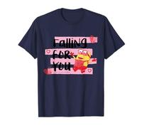 Falling For You Minion Hearts Love Valentine Humor Camiseta