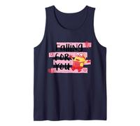 Falling For You Minion Hearts Love Valentine Humor Camiseta sin Mangas
