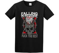 Falling in Reverse Band Fuck The Rest 100% Cotton Tshirts Men T-Shirt Black S