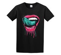 Falling In Reverse Les Lèvres Hommes Unisex 100% Cotton Short-Sleeve T-Shirts Black S