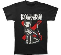 Falling In Reverse Mens Cat X Ray T Shirt Mens Cotton T Shirt Digital Print Clothing Black S