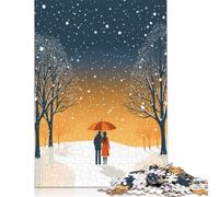 Falling Love Snow Rompecabezas Imposible,desafío for Adults Juego Educativo 1000 Piezas Obra De Arte De Juego De para Adultos Y Niños 1000pcs (75x50cm)