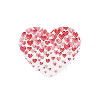 Falling Red Hearts Printing - Ambientador para coche, con cuerda, para coche y hogar, 10 unidades