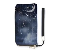 Falling Stars - Cartera delgada para mujer, bolso largo, bonito bolso de mano, tarjetero
