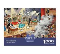 Fallo de Truco en el Teatro de Magia Puzzle De Madera Impermeable Puzzles De 1000 Piezas para Adultos Colorido Rompecabezas para Decoración del Hogar