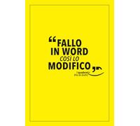 Fallo in word, coì lo modifico.: Quaderno puntini divertente per grafici | idee regalo per graphic designer | Taccuini umorismo per un collega, amico, ... da grafici | Sketch Book per loghi e marchi