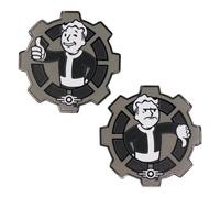 Fallout Black & White - Moneda de edición limitada coleccionable de Decision Flip Coin oficial inspirada en Vault-Tec, recuerdos postapocalípticos de jugadores, regalo para fanáticos y coleccionistas