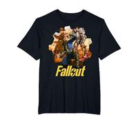 Fallout - Conjunto Camiseta, Hombre Tallas Grandes, Negro, 4X Alto
