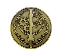 Fanattik Fallout Brotherhood of Steel Medallion + vinilo adhesivo, talla única, Metal