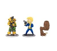 Fallout Excavator and Vault Boy (Gun) - Juego de 2 minifiguras de 7,6 cm para adultos | Incluye una pieza de garra mortal Build-A-Figure